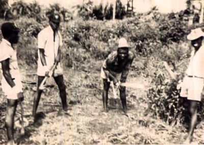 Students serving punishment